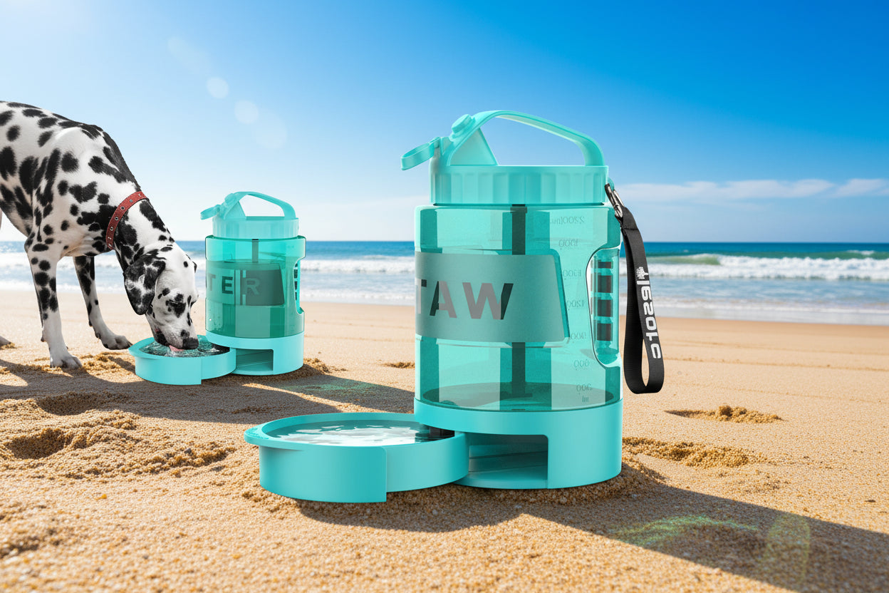 Dog Water Bowl Dispenser Travel Dog Bowls for Camping Dog Park Hiking 77OZ Dog Water Dispenser with Pull-Out Travel Water Bowls for DogsDog Travel Water Bowl Dispenser Pet Dog Water BottleBPA Free